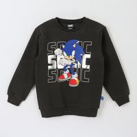 Polerón Cerrado Niño En Acción Negro