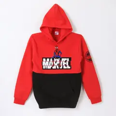 MARVEL - Polerón Niño Hoodie Spiderman Logo Rojo