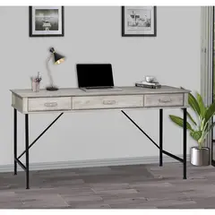 MSA MUEBLES SANTA ANA - Escritorio 1.5 Mt. Gray Line