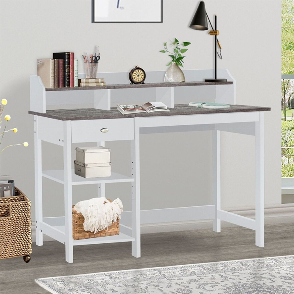 MSA MUEBLES SANTA ANA - Escritorio 1.2 Mt. White OAK Line