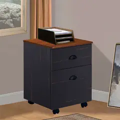 MSA MUEBLES SANTA ANA - Cajonera Móvil AntiBlack Apple Wood Drag