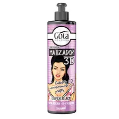 GOTA DOURADA - Acondicionador Matizador 3D Super Black 300 ml