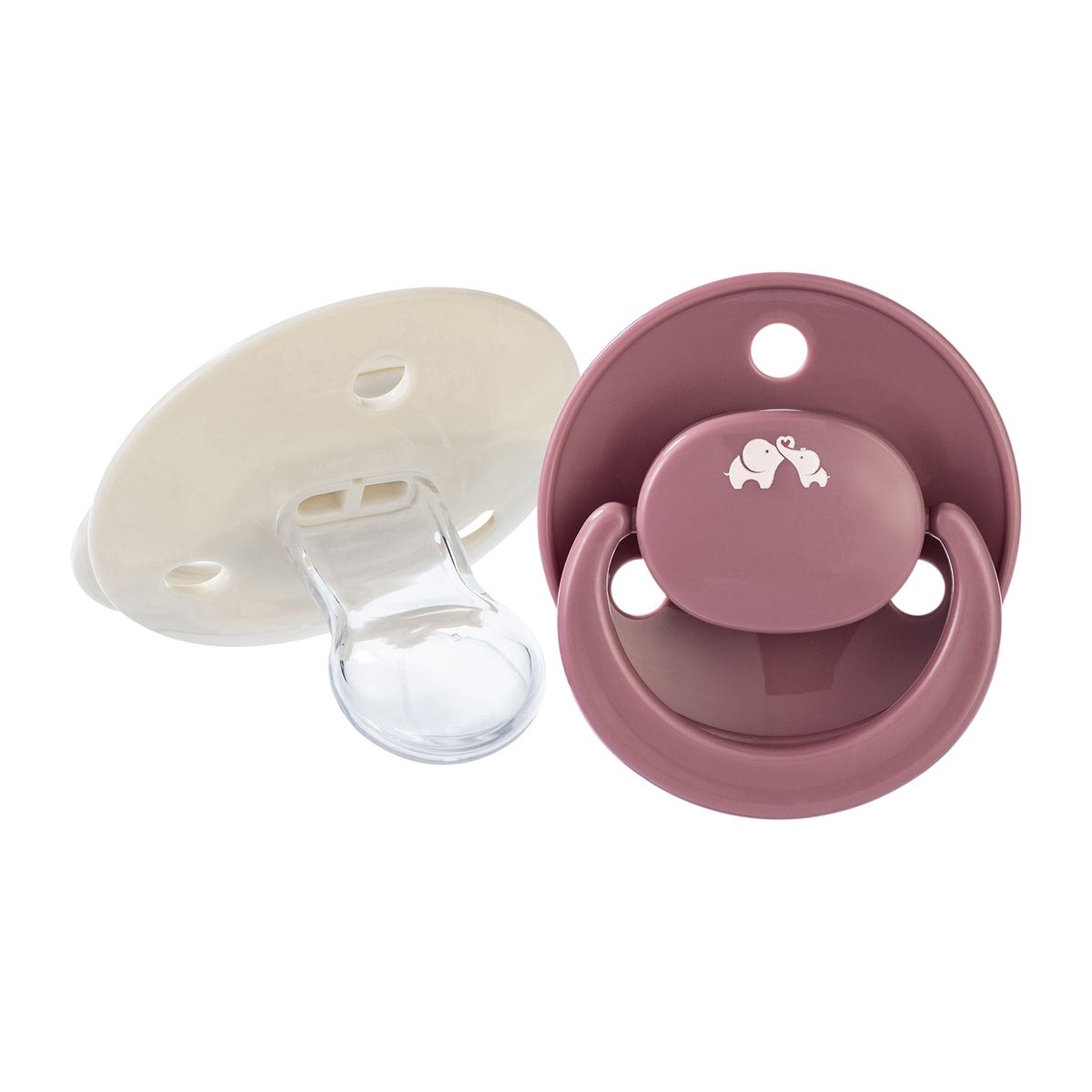 BEBE CONFORT - 2 Chupetes Reversibles Silicona 0+ Terra/Arena Bebé Confort