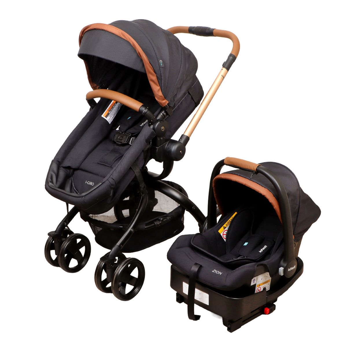 INFANTI - Coche Travel System I-Giro 2G BlackGold Infanti