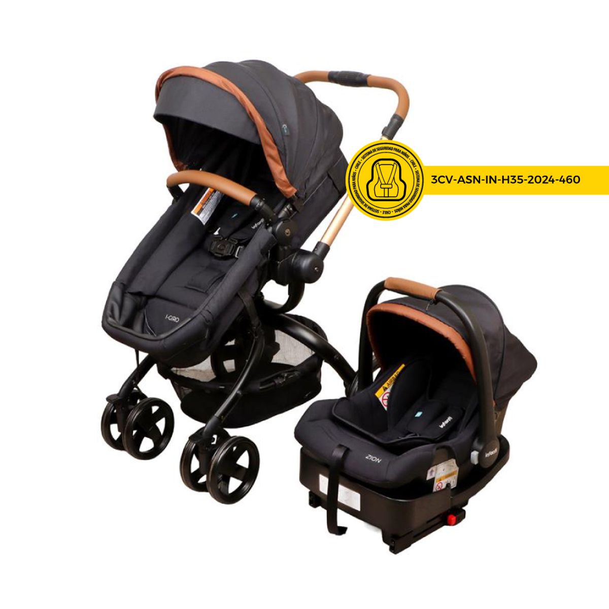 INFANTI - Coche Travel System I-Giro 2G BlackGold Infanti