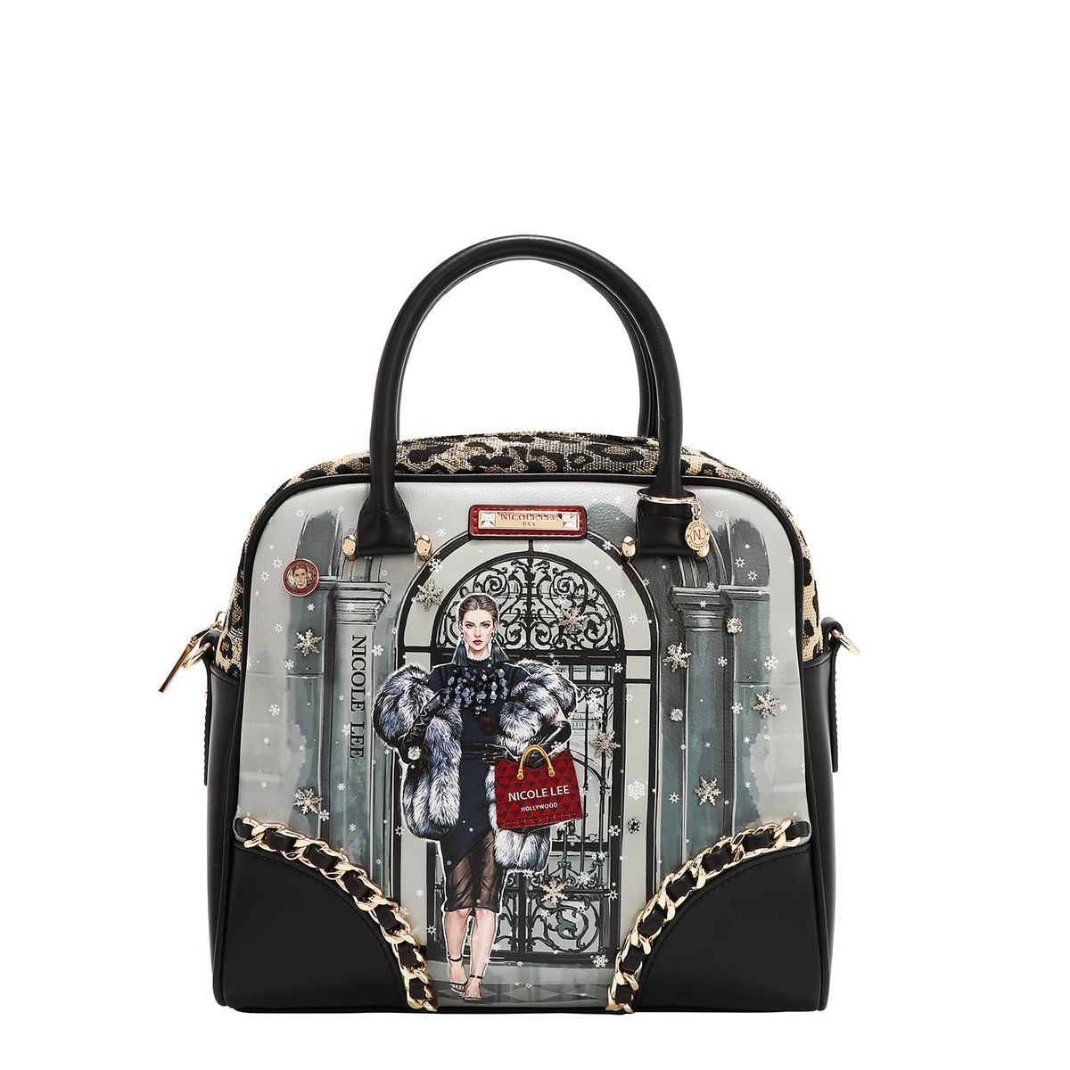 NICOLE LEE - CARTERA SATCHEL MODA SNOWFLAKE NICOLE LEE