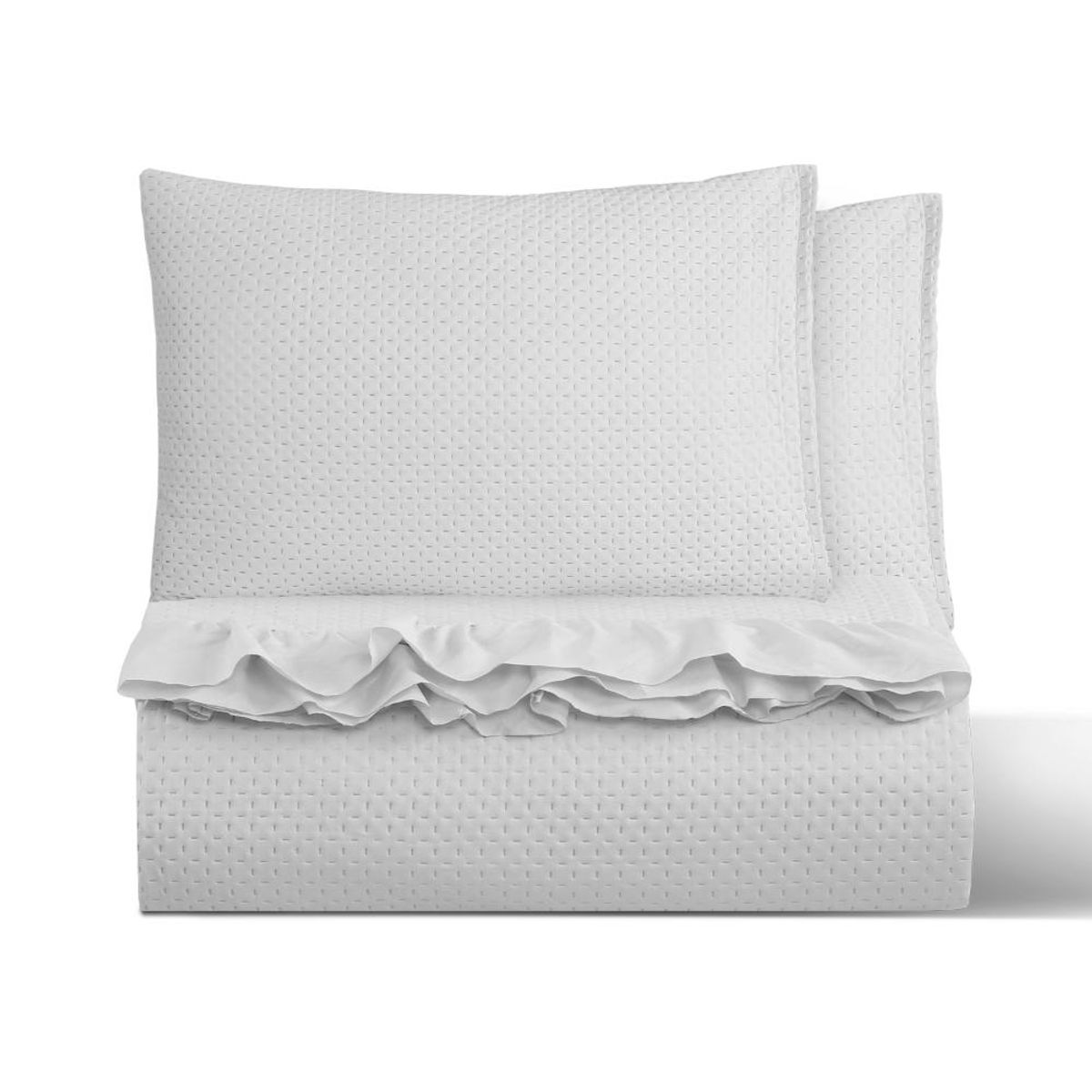GENERICO - Cubrecama Quilt Reversible  Blanco- Magic Collection Martiné