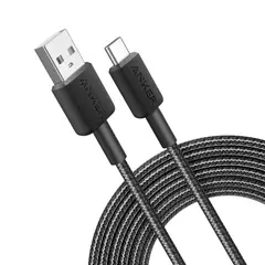 ANKER - Cable USB-A a USB-C Carga Regular 15W 1m Negro