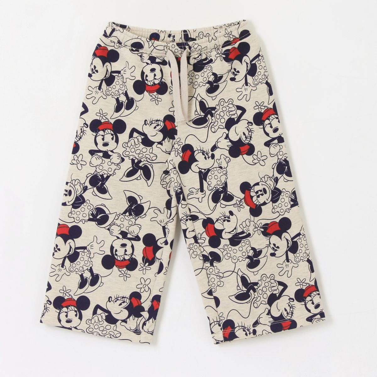 DISNEY - Pantalón de Buzo Niña Palazzo Full Print Minnie Beige Disney