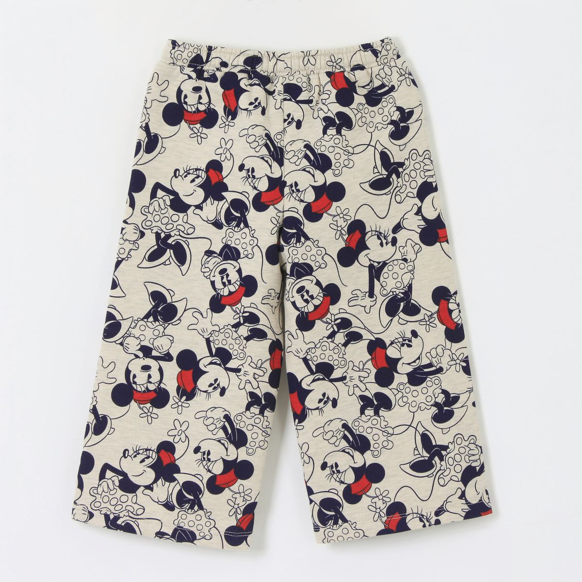 DISNEY - Pantalón de Buzo Niña Palazzo Full Print Minnie Beige Disney