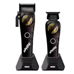 WMARK - Kit Cortadora De Pelo + Trimmer Detailer NG-8613 Negro