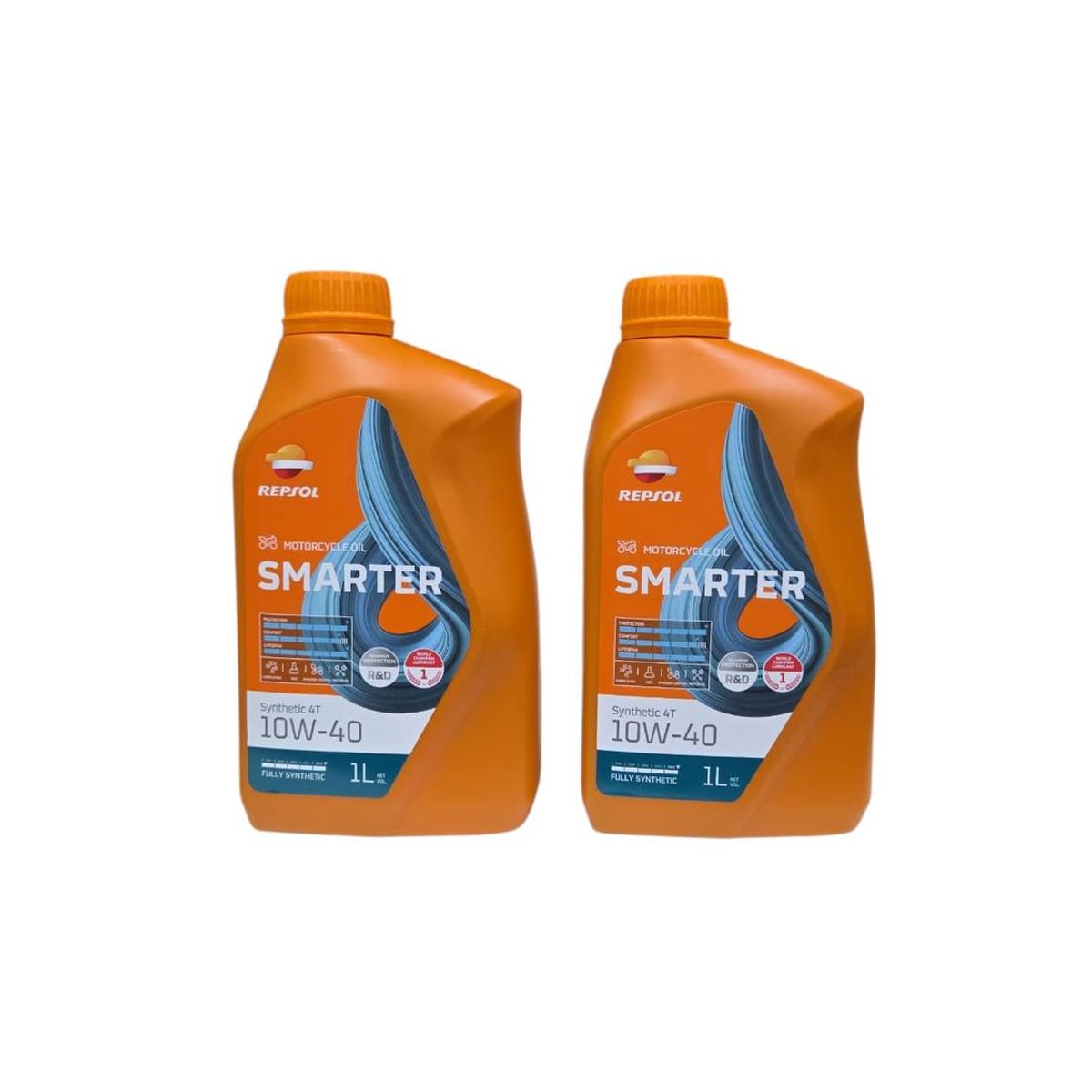 GENERICO - Pack 2L Aceite de Moto 10w 40 Full Sintetico Repsol 4T 1L