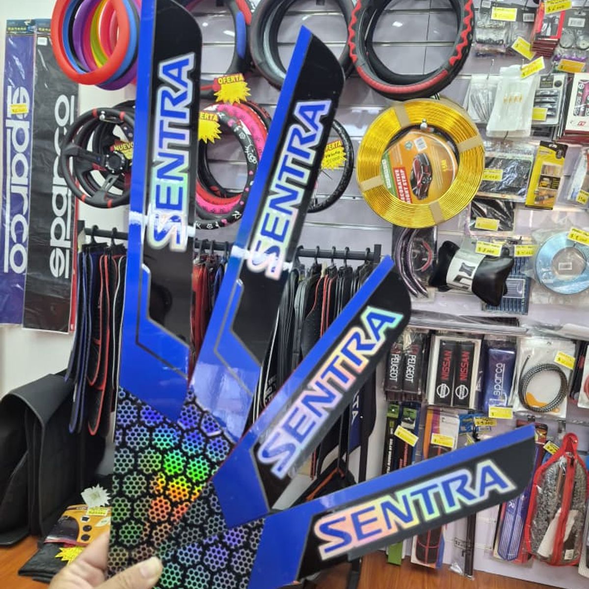 GENERICO - Cubre Zócalo  Pisadera Multifunción en Acrílico Protector para Autos Universal  NISSAN SENTRA