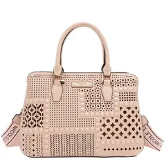 NICOLE LEE - CARTERA GEOMETRICA PINK