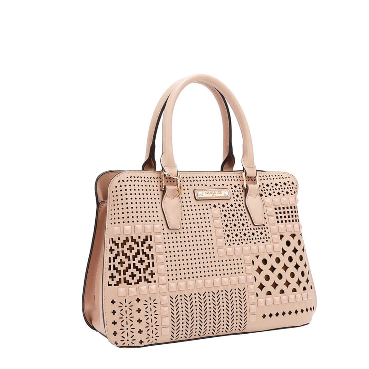 NICOLE LEE - CARTERA GEOMETRICA PINK NICOLE LEE