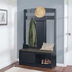 MSA MUEBLES SANTA ANA - Aparador Perchero zapatero Antique Black
