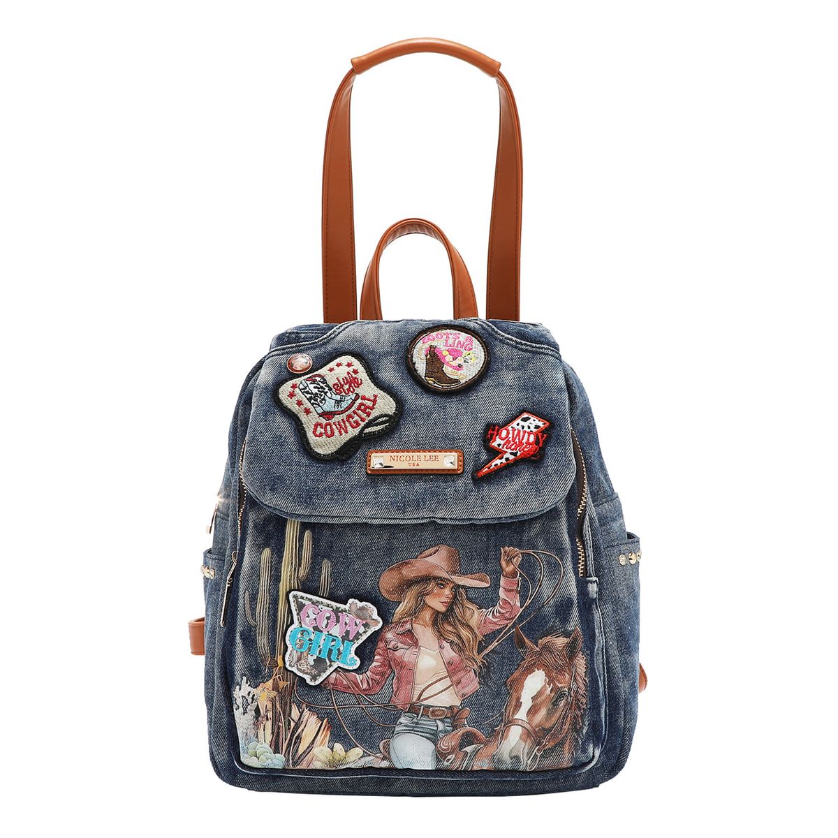 NICOLE LEE - MOCHILA DENIM SOFIA MONTANA NICOLE LEE