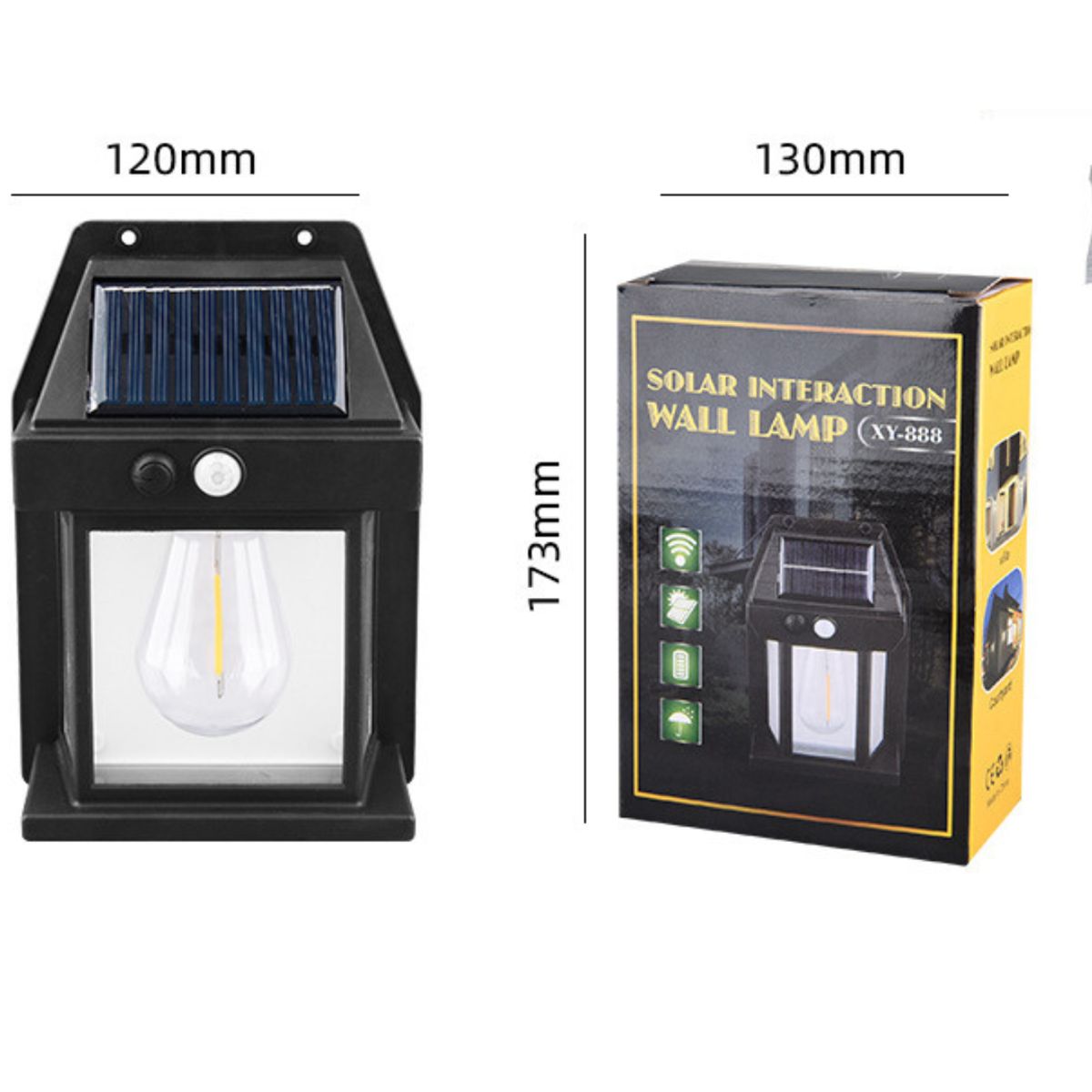 Aplique Lampara De Pared Solar Foco Con Sensor De Movimiento, marca GENERICO - Foto 2