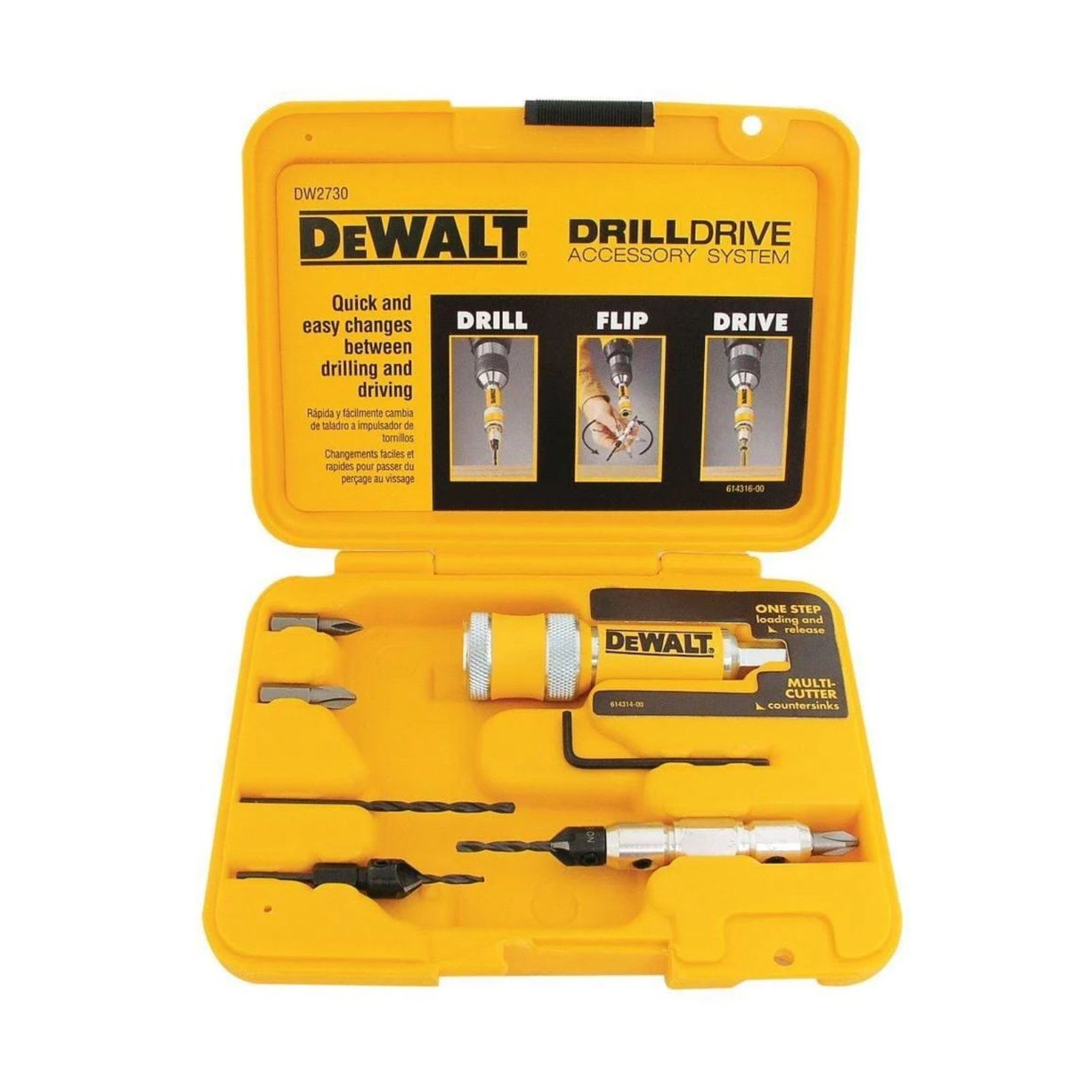 DEWALT - Set Avellanador Para Atornillar 8 Piezas Dewalt Dw2730