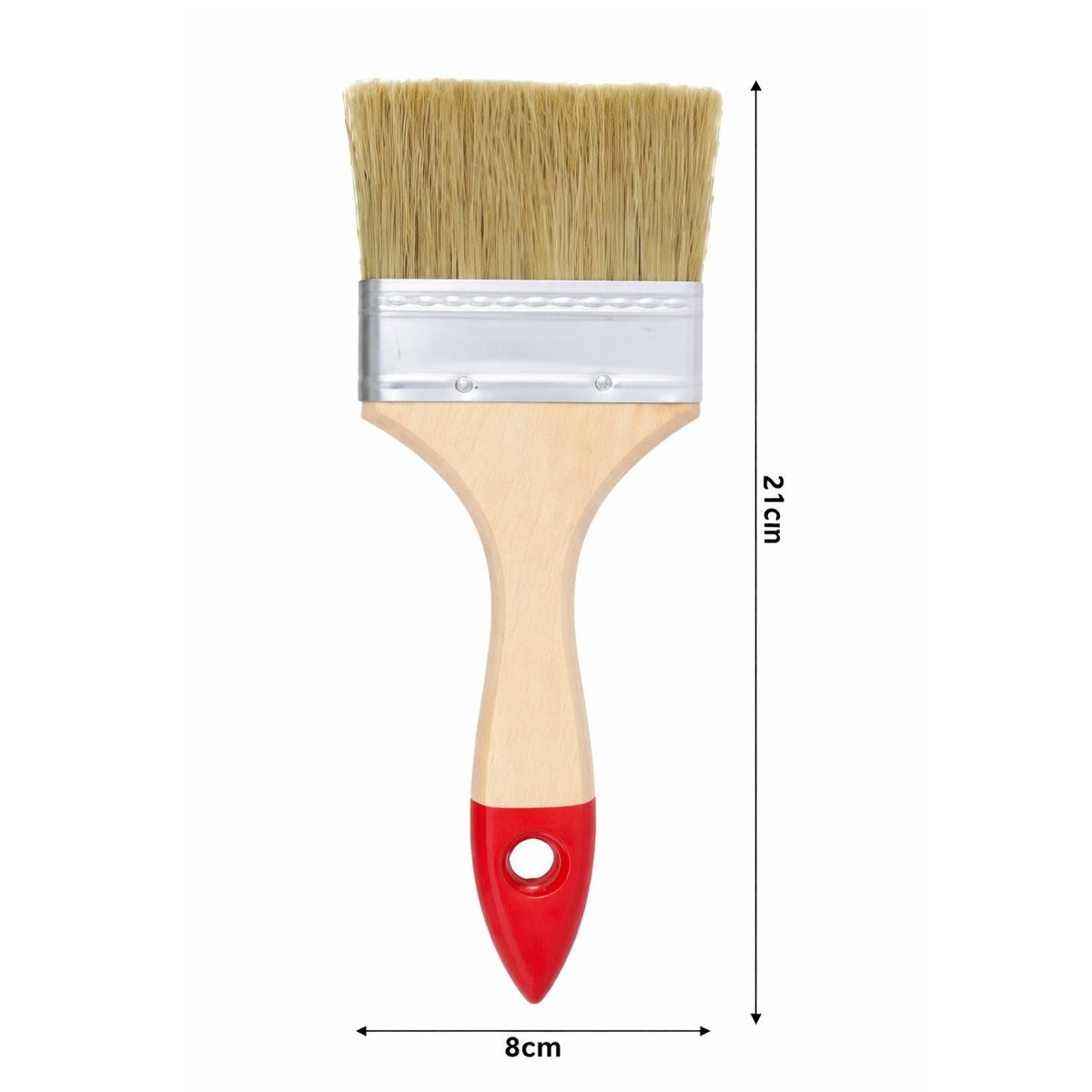 GENERICO - Brocha Mango Madera 3 Pulgadas Para Pintar Construcción