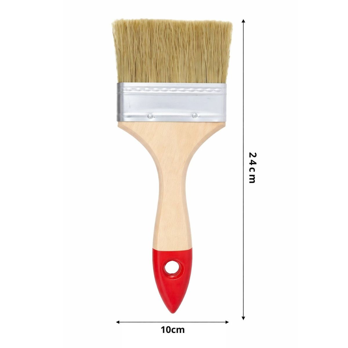 GENERICO - Brocha Mango Madera 4 Pulgadas Para Pintar Construcción