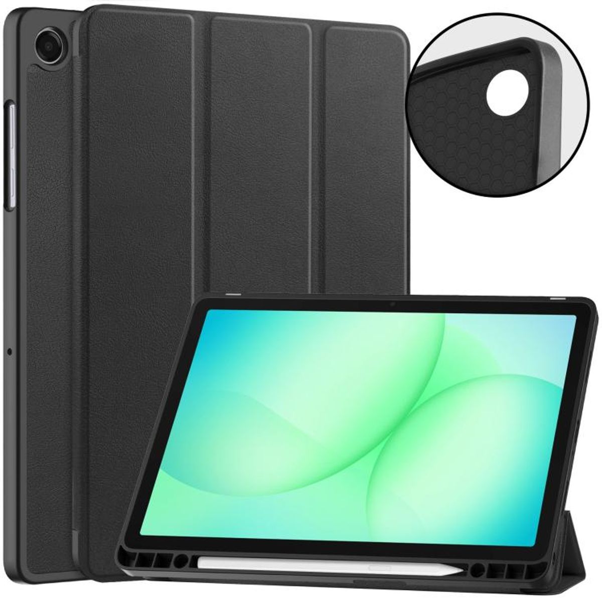 GENERICO - Carcasa Funda Para Samsung Galaxy Tab A11 Plus 11 Pulgadas Negro
