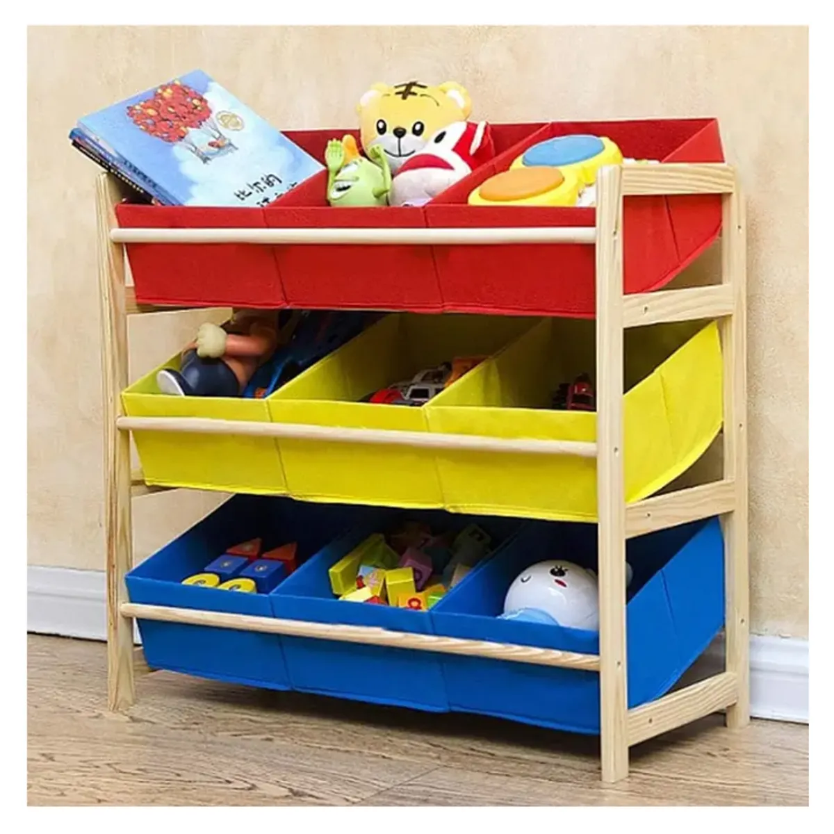 GENERICO - Estante Infantil Organizador De Juguetes Repisa 64x285x60cm