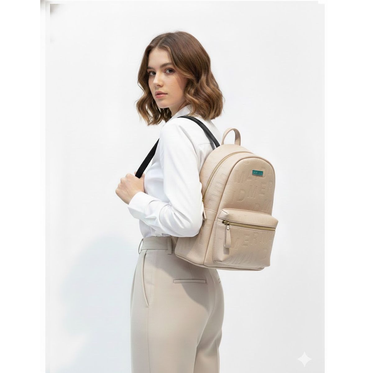 FASHIONS - Mochila Bolso con Textura Moda