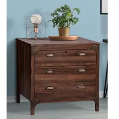 MSA MUEBLES SANTA ANA - Cajonera 2 Cajones Walnut Line