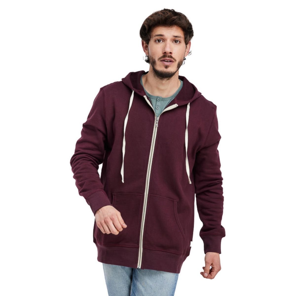 PANAMA JACK - Polerón Hombre Casual Bordó Panama Jack