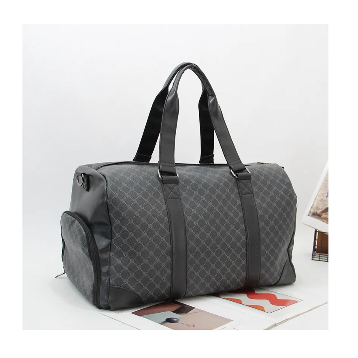 FASHIONS - Bolso De Viaje o Gimnasio Negro cuadro