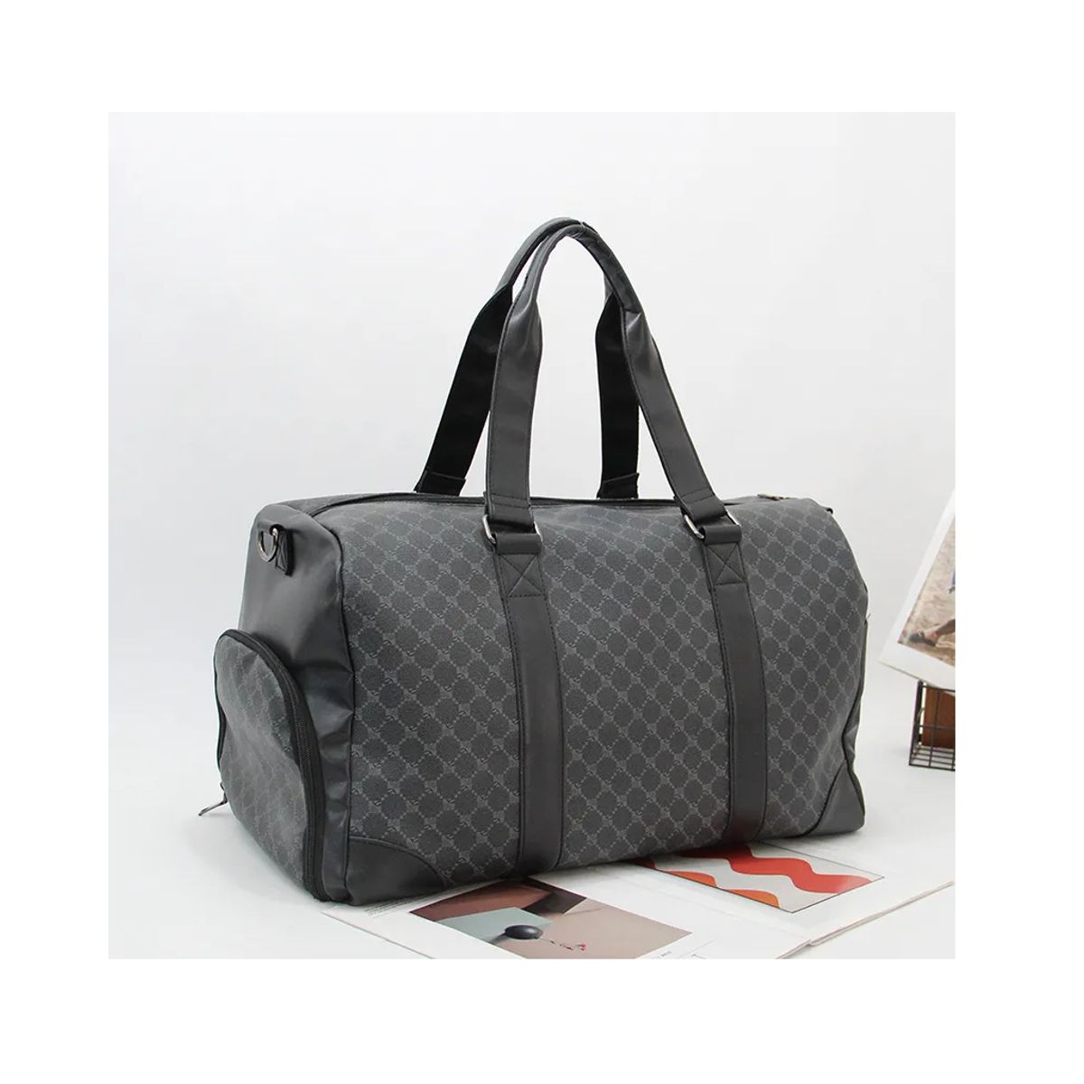 FASHIONS - Bolso De Viaje o Gimnasio Negro cuadro