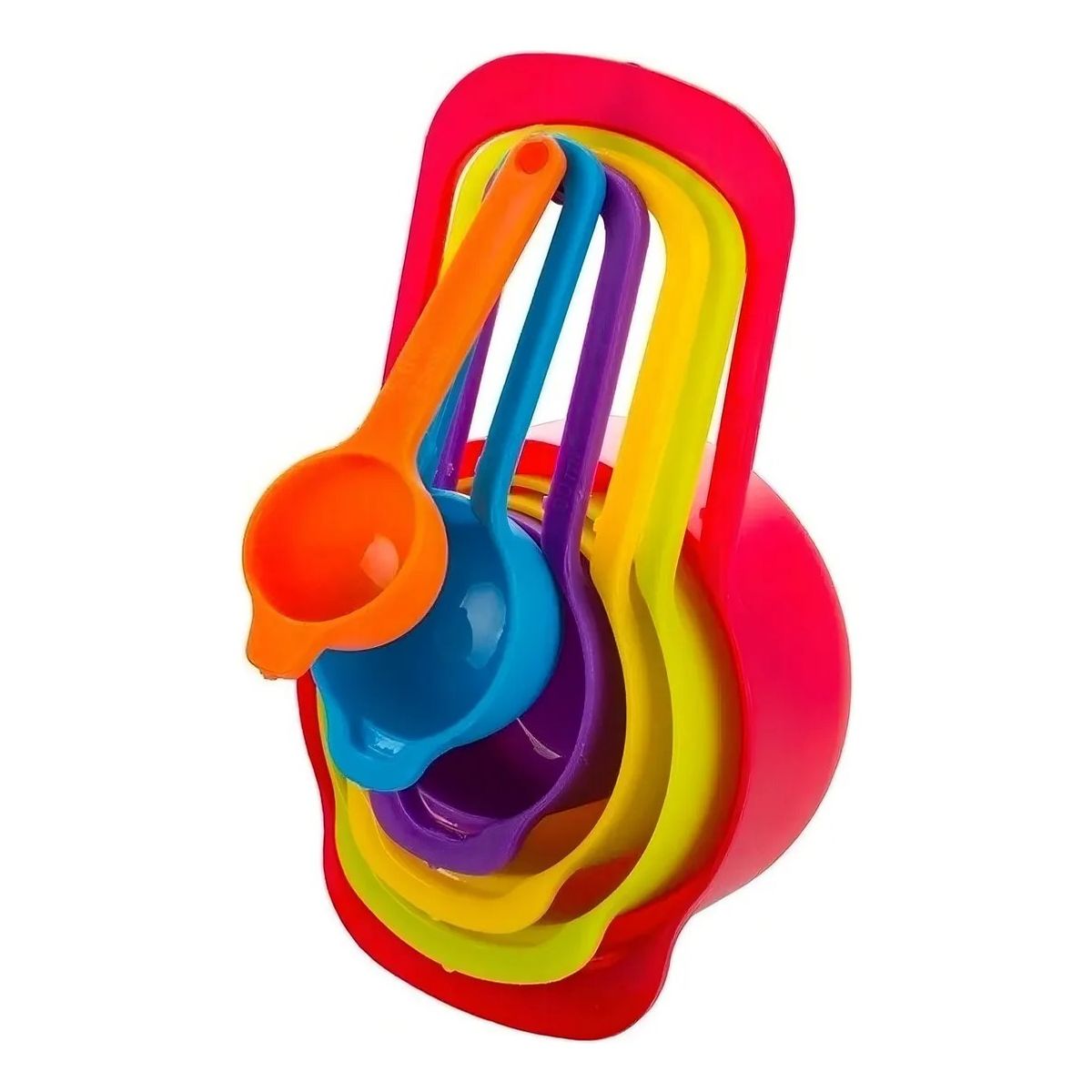 GENERICO - Set Tazas Cucharas Medidoras 6 Piezas Cocina Reposteria /e Color Multicolor BELUG