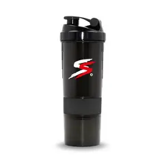 GENERICO - Botella Shaker Profesional Sacrifice Sports Negra