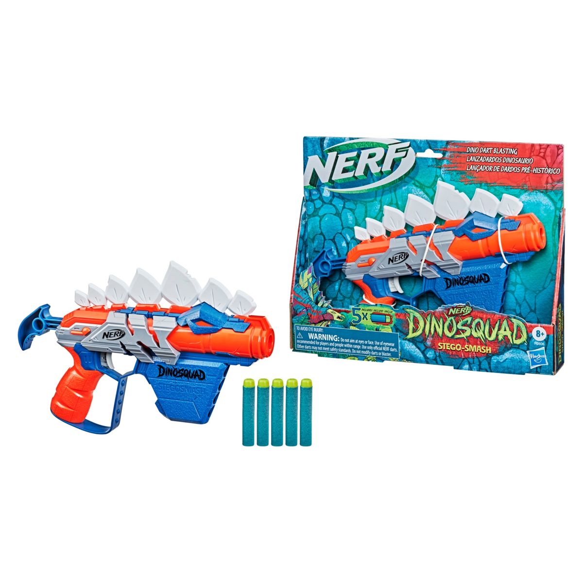 NERF - Lanzador Dinosquad Stego Smash Nerf