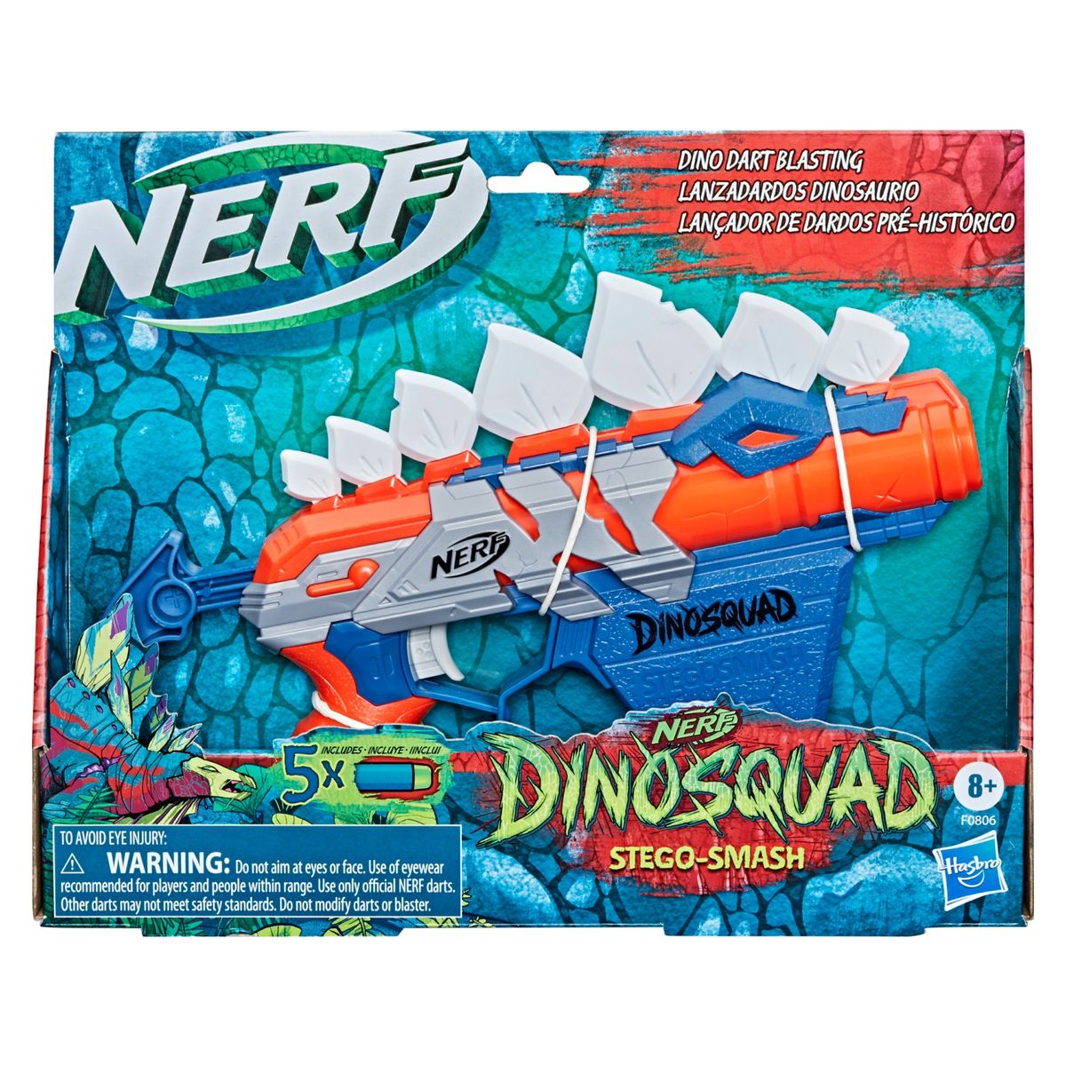 NERF - Lanzador Dinosquad Stego Smash Nerf