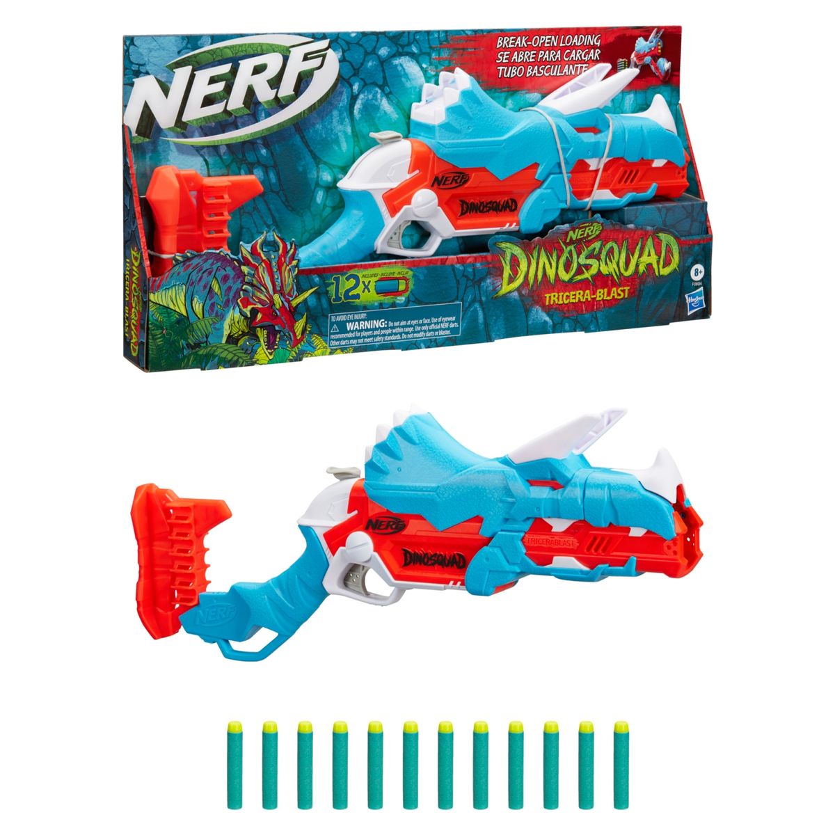 NERF - Lanzador Dinosquad Tricera Blast Nerf