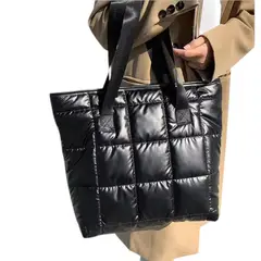 GENERICO - Cartera Tote Acolchado Impermeable Uso Diario