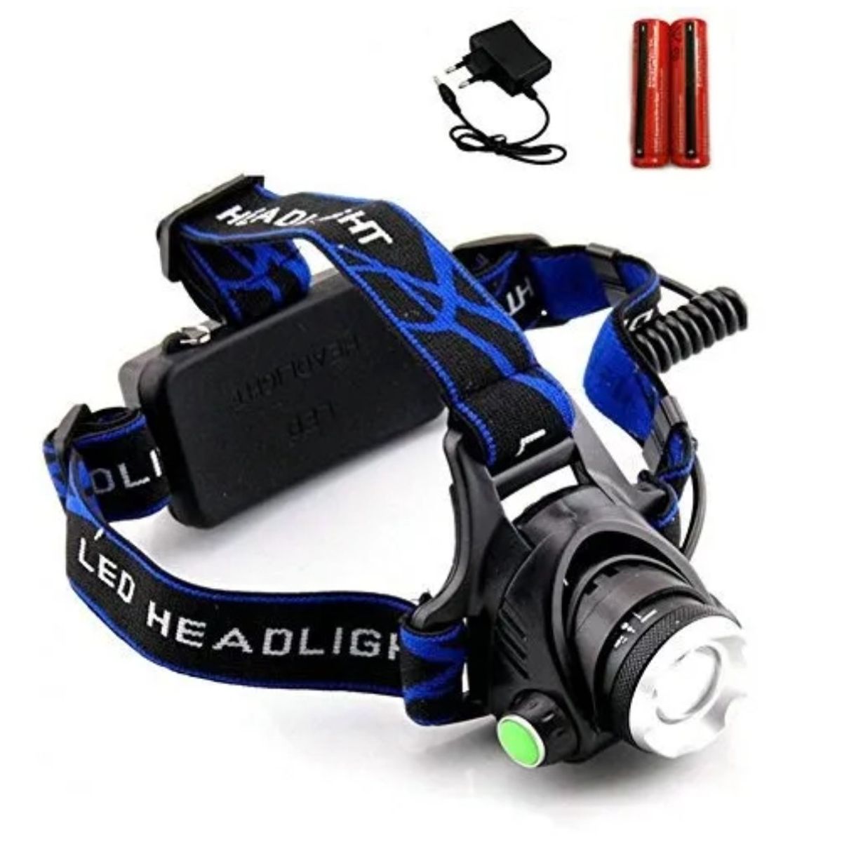 GENERICO - Pack X3 Linterna Frontal Led De Cabeza Recargable 1600 L