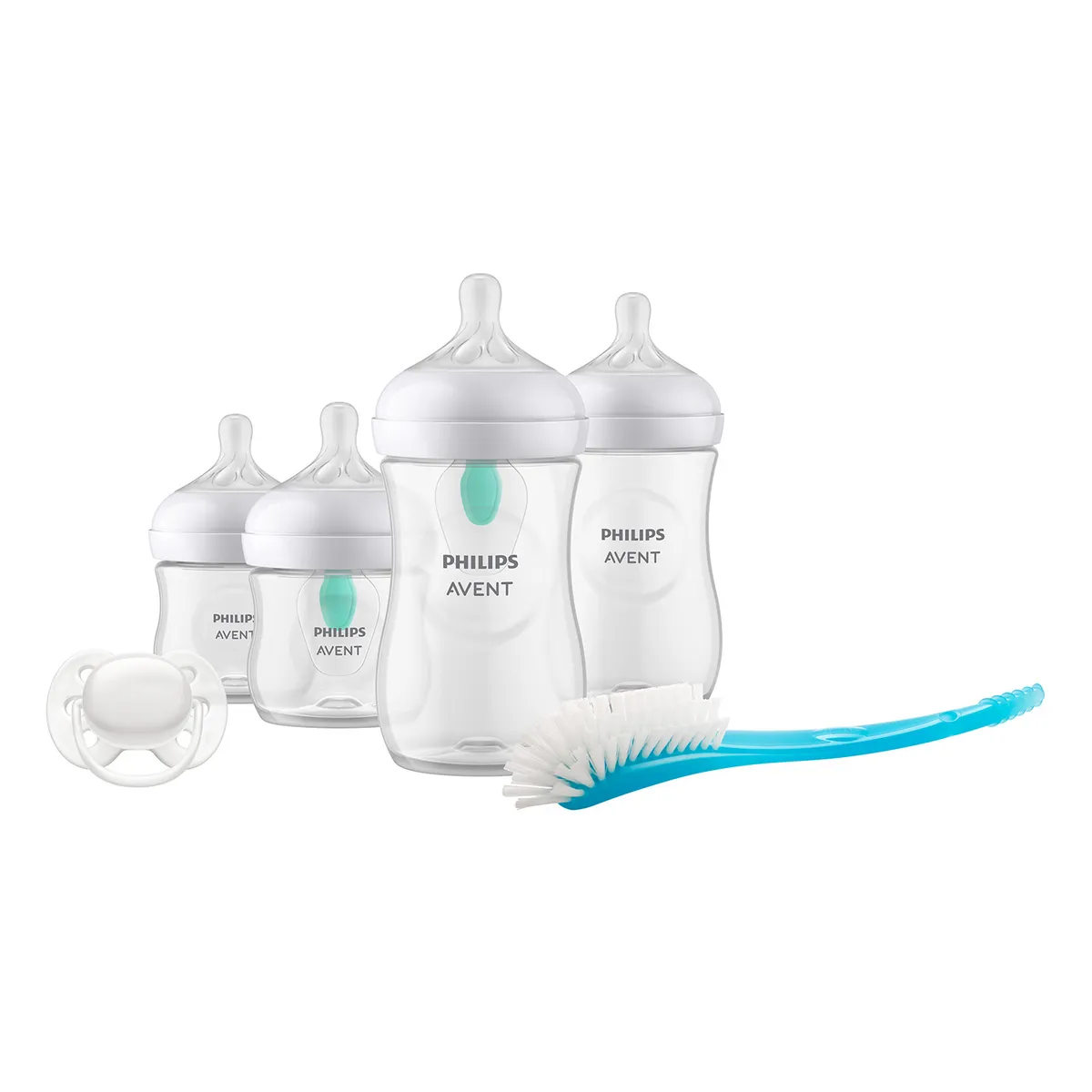 AVENT - Set Mamaderas Natural 3.0 + Cepillo + Chupete Philips Avent