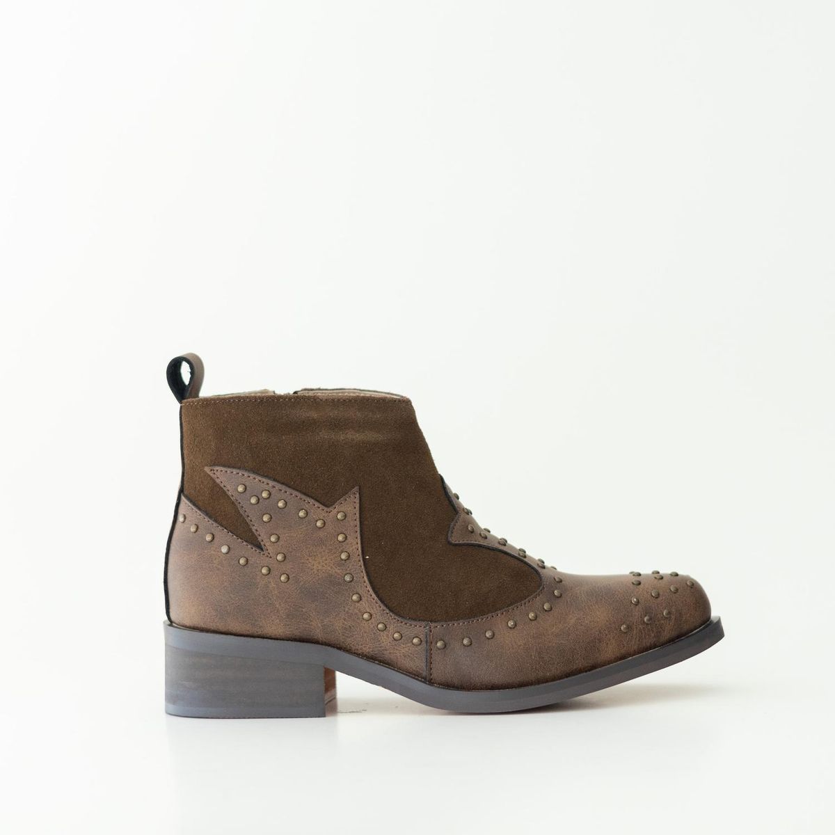 GIANI DAFIRENZE - Botines Cuero Mujer Alca Café