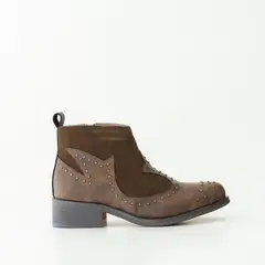 GIANI DAFIRENZE - Botines Cuero Mujer Alca Café