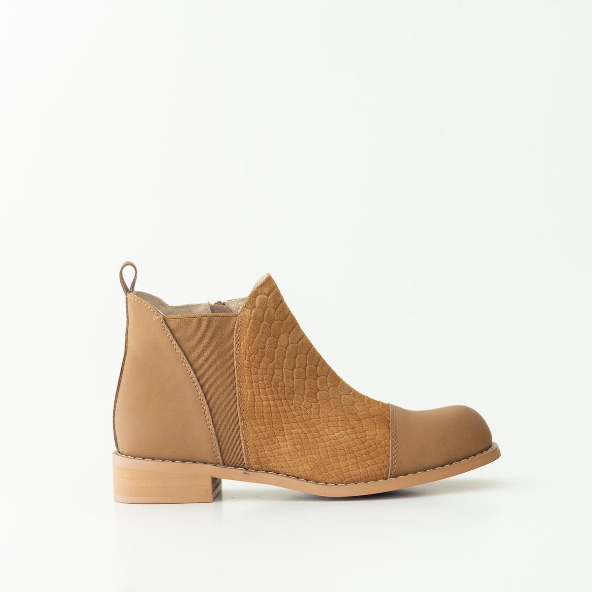GIANI DAFIRENZE - Botin Cuero Mujer Verdecillo Camel