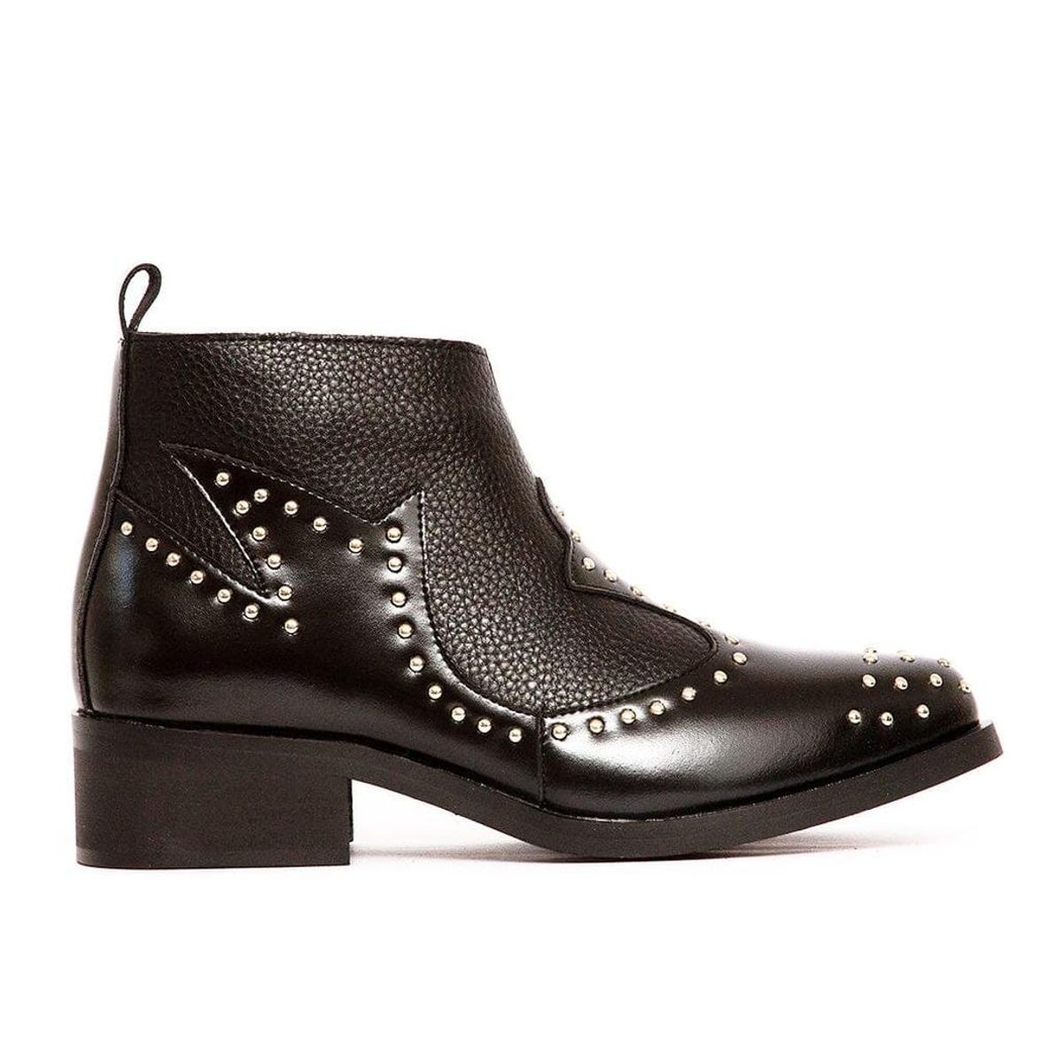 GIANI DAFIRENZE - Botines Cuero Mujer Alca Negro