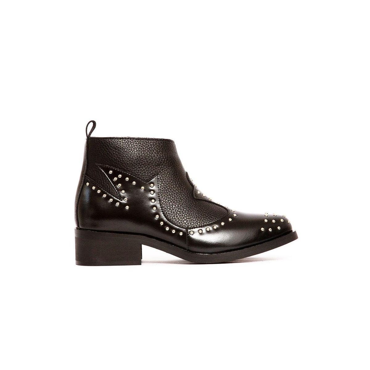 GIANI DAFIRENZE - Botines Cuero Mujer Alca Negro
