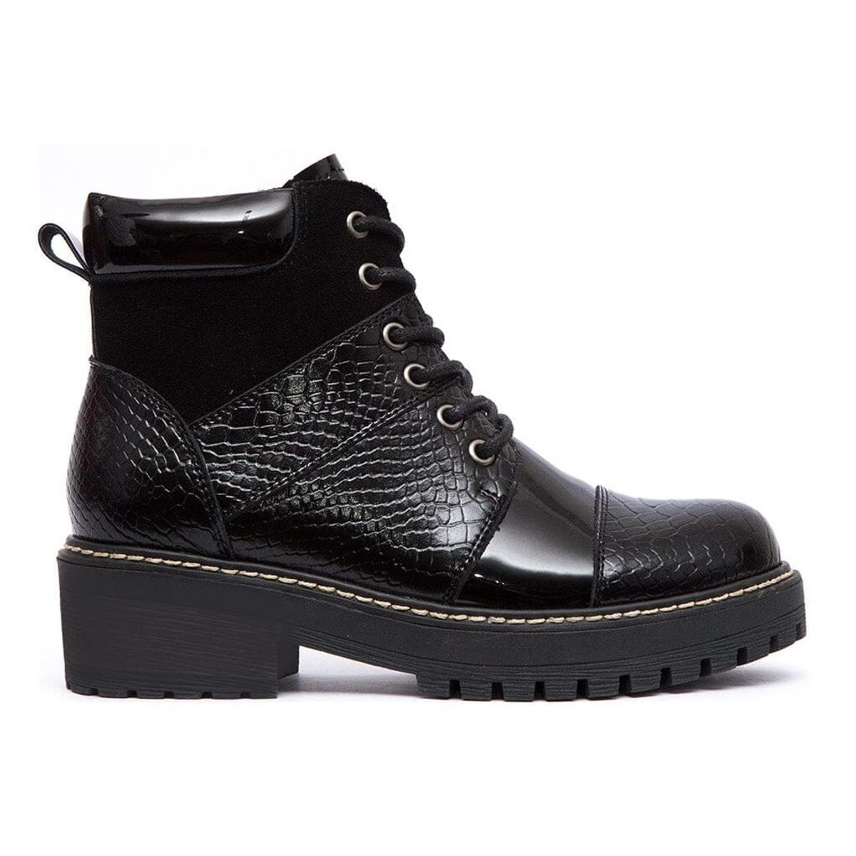 GIANI DAFIRENZE - Botin Cuero Mujer Egotelo Negro