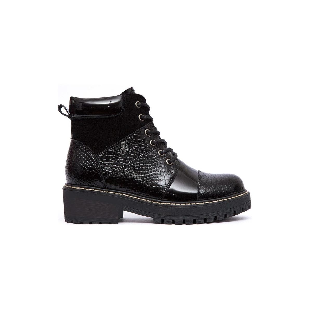 GIANI DAFIRENZE - Botin Cuero Mujer Egotelo Negro