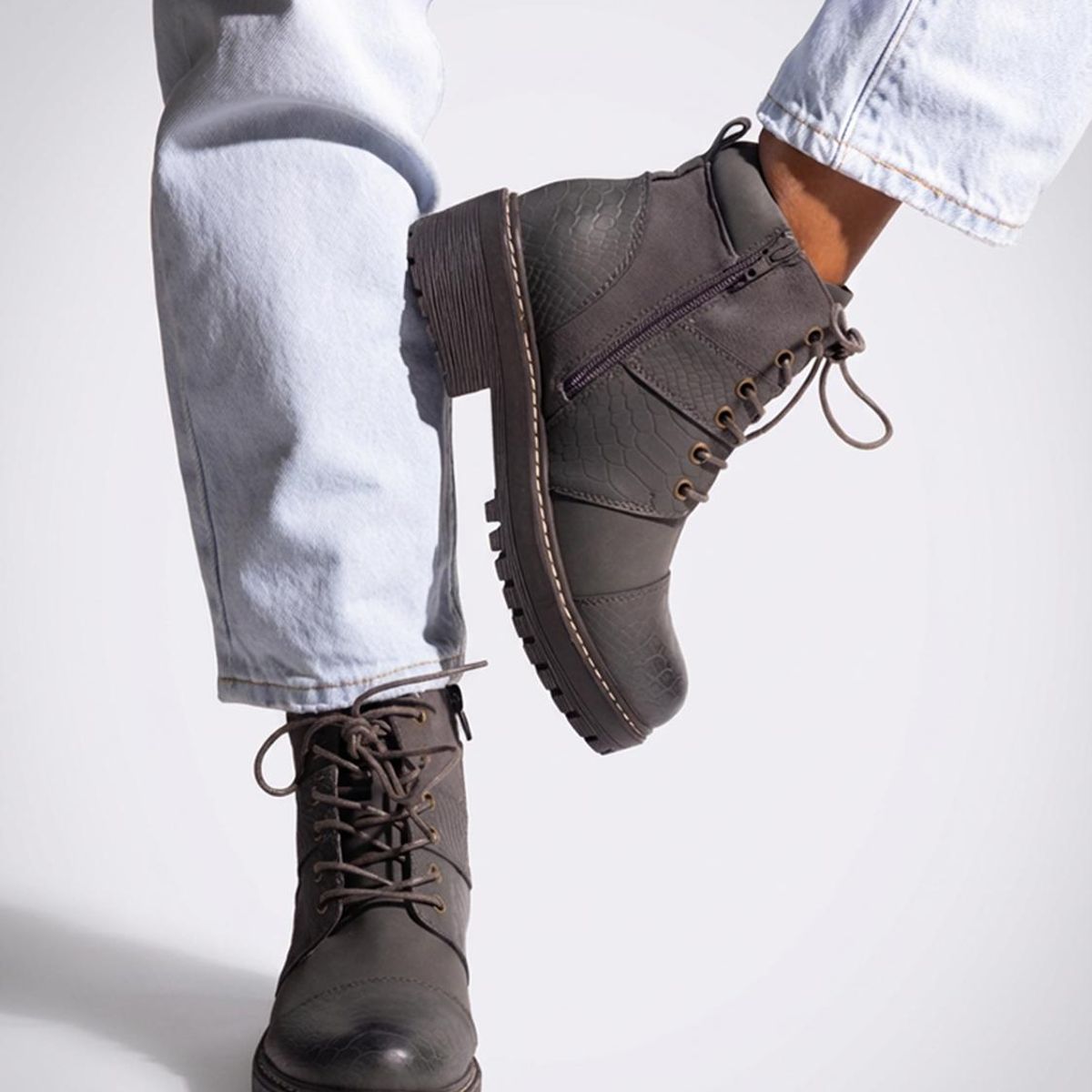 GIANI DAFIRENZE - Botin Mujer / Egotelo Gris