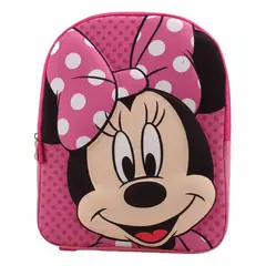 GENERICO - Mochila Infantil Rosa Diseño Ratón Lazo Lunares Niños