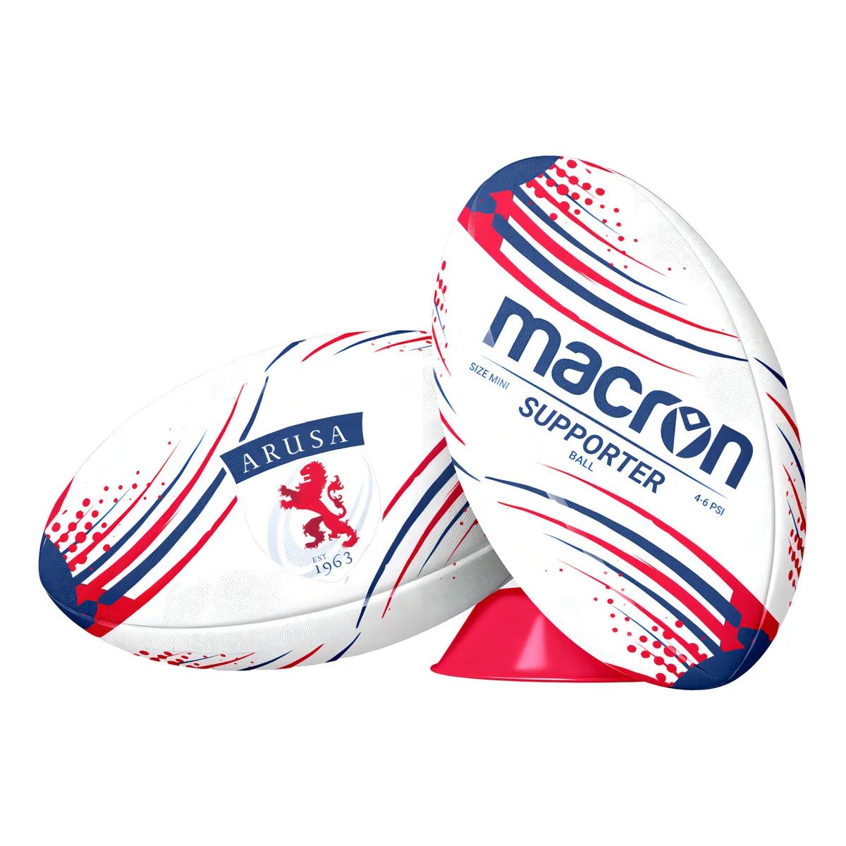 MACRON - Balon De Rugby Macron Arusa Supporter Blanco